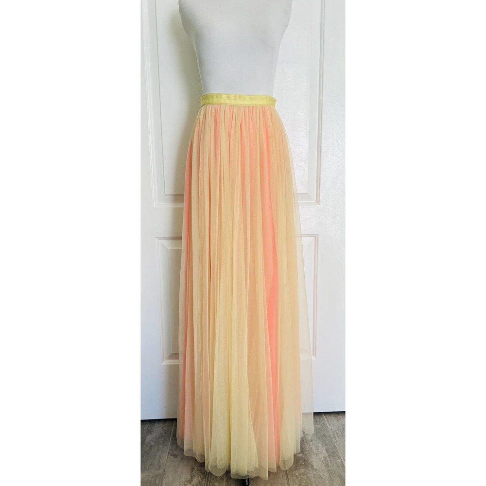Needle and Thread Tulle Maxi Skirt BHLDN Anthropologie Wedding Formal Designer 6